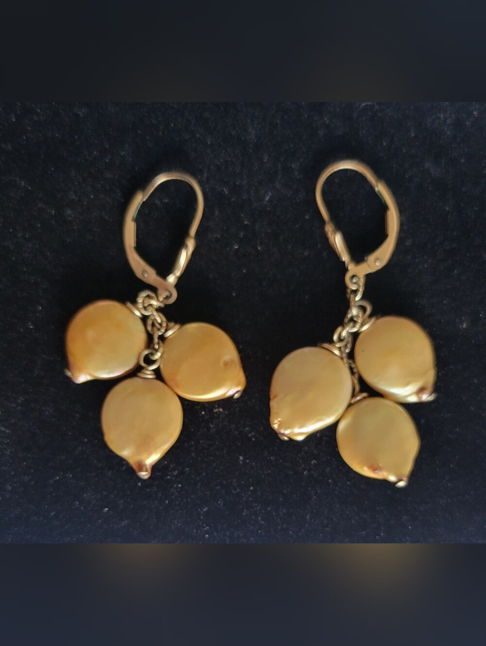Gold Drop Cluster Dangle Earrings - Women Jewelry